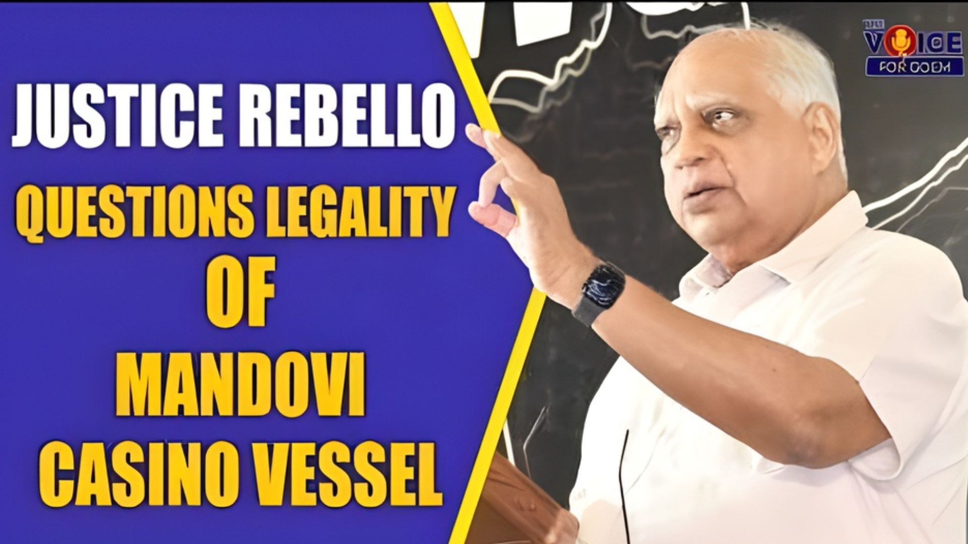 Justice Rebello questions legality of Mandovi Casino vessel