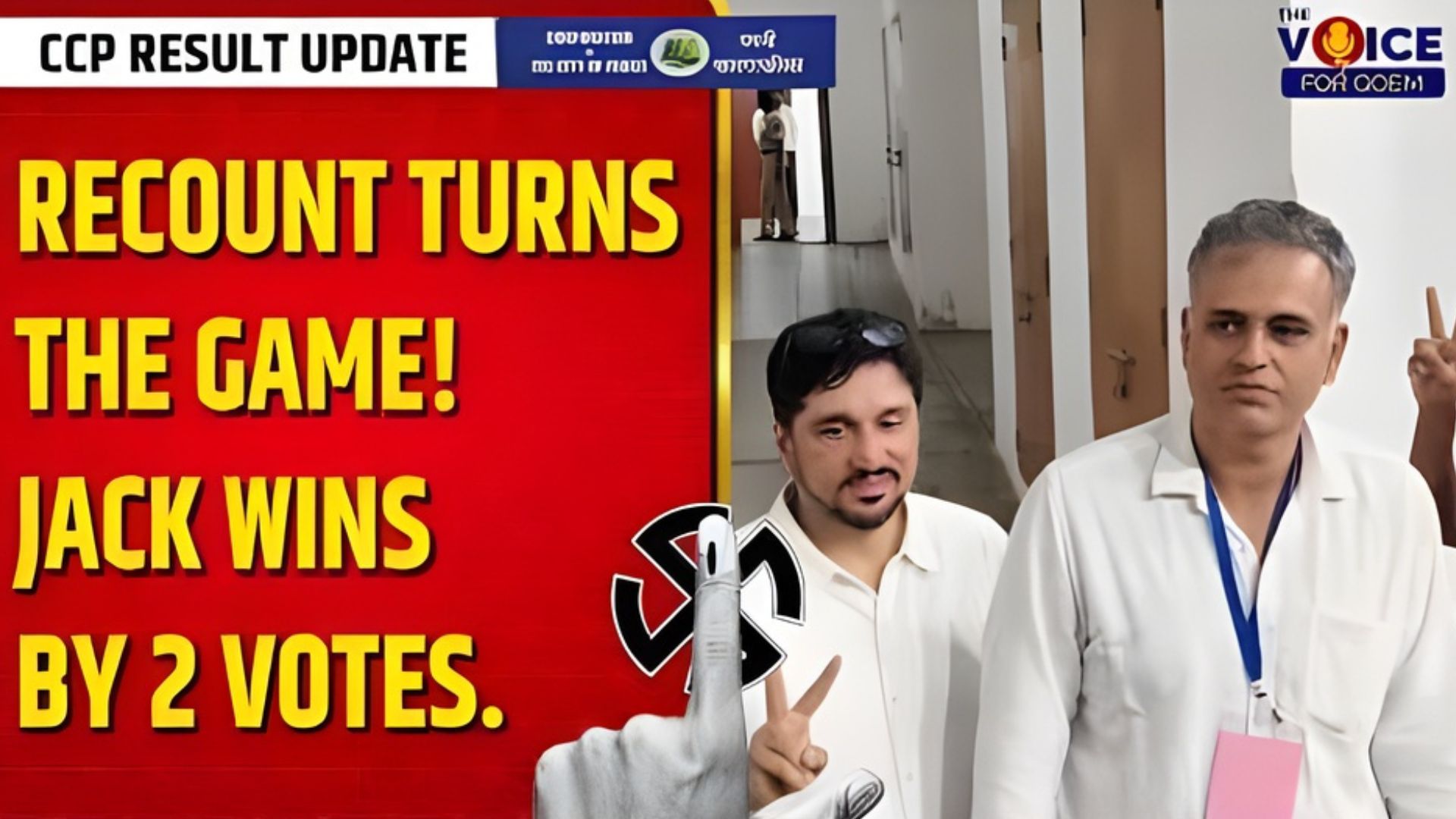 Recount Turns the Game! Jack wins by 2 votes