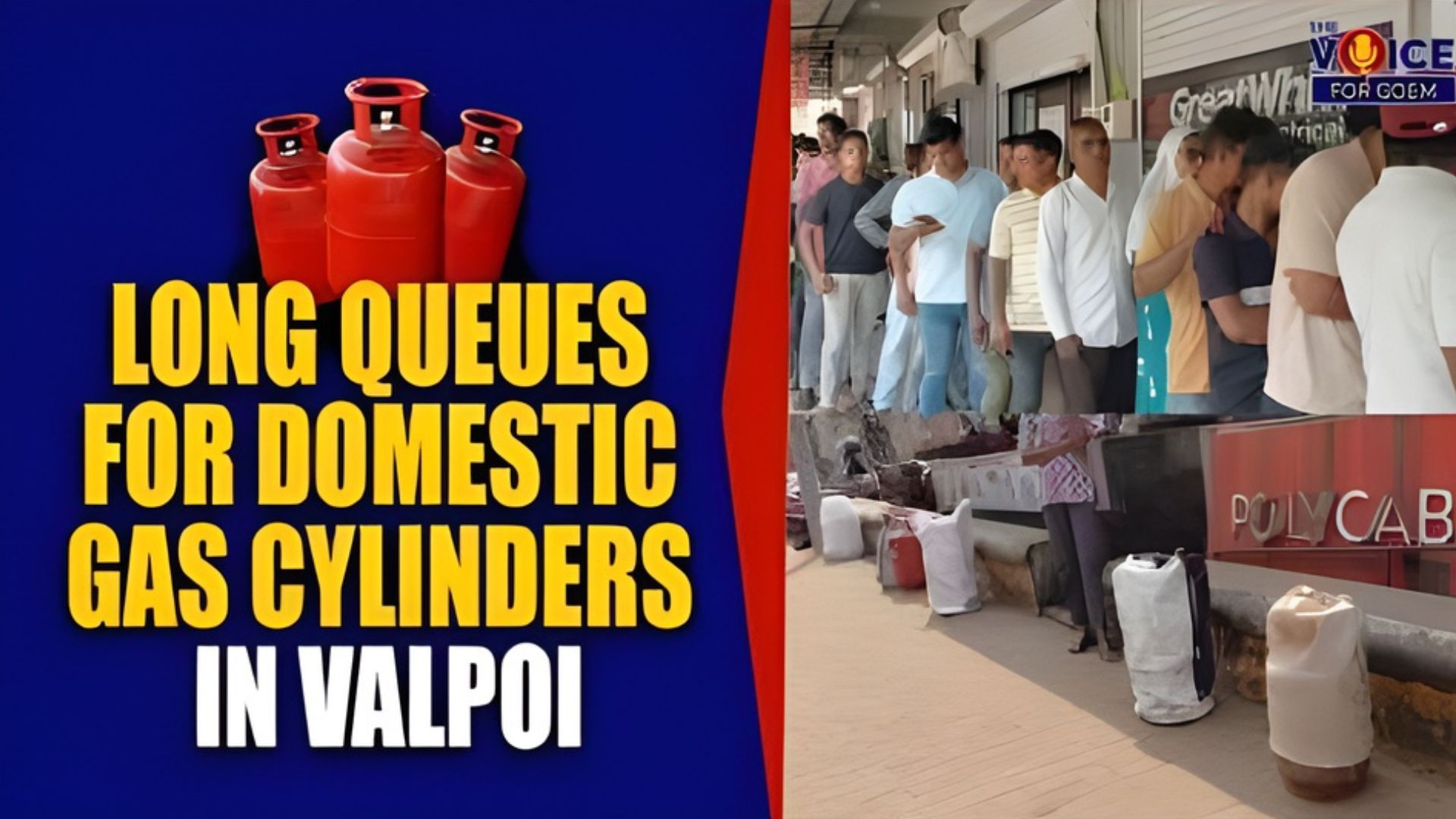 Long Queues for Domestic Gas Cylinders in Valpoi