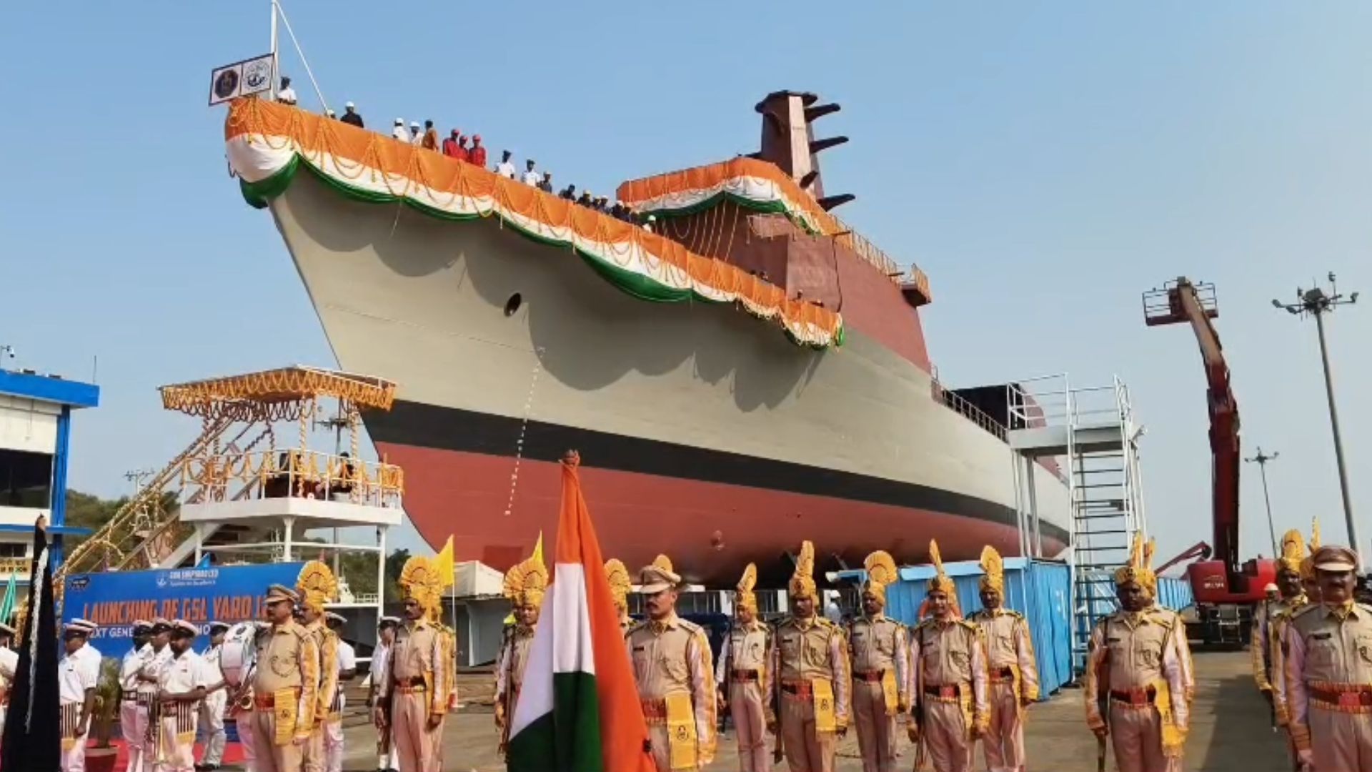 Indian Navy’s new offshore patrol vessel ‘Shachi’ launched
