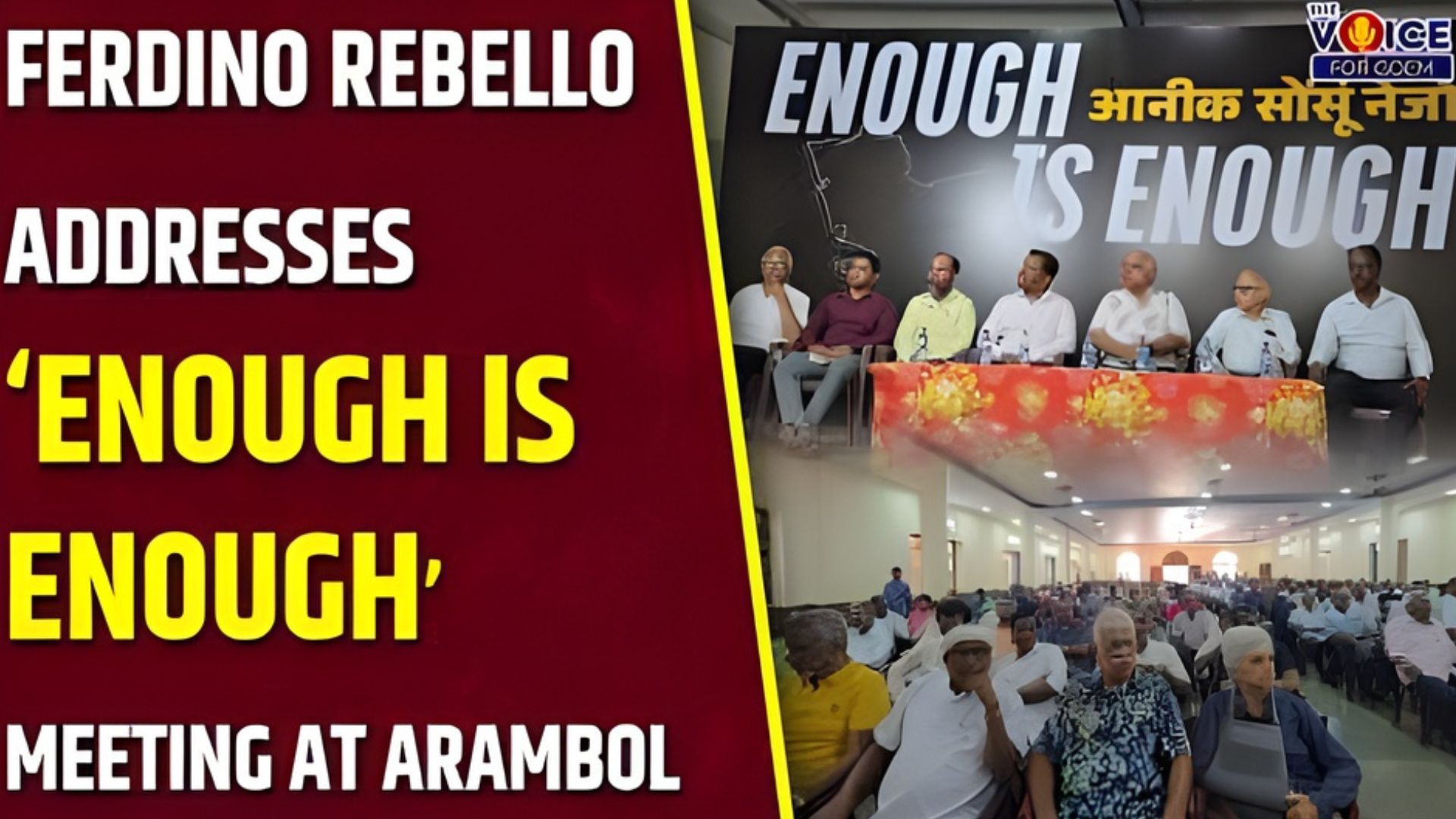 Huge crowd attends ‘Enough is Enough’ public meeting in Arambol
