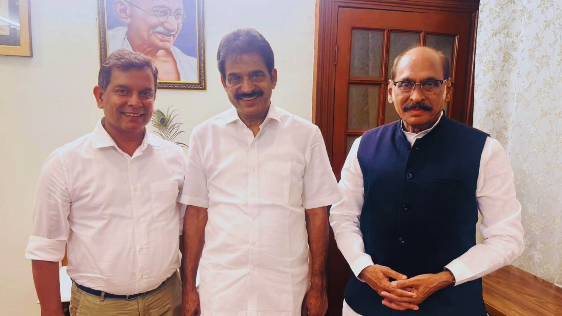 Amit Palekar meets KC Venugopal in Delhi