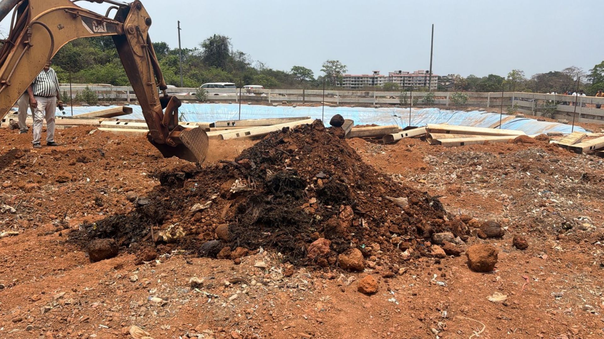 Buried garbage found at Kadamba Plateau