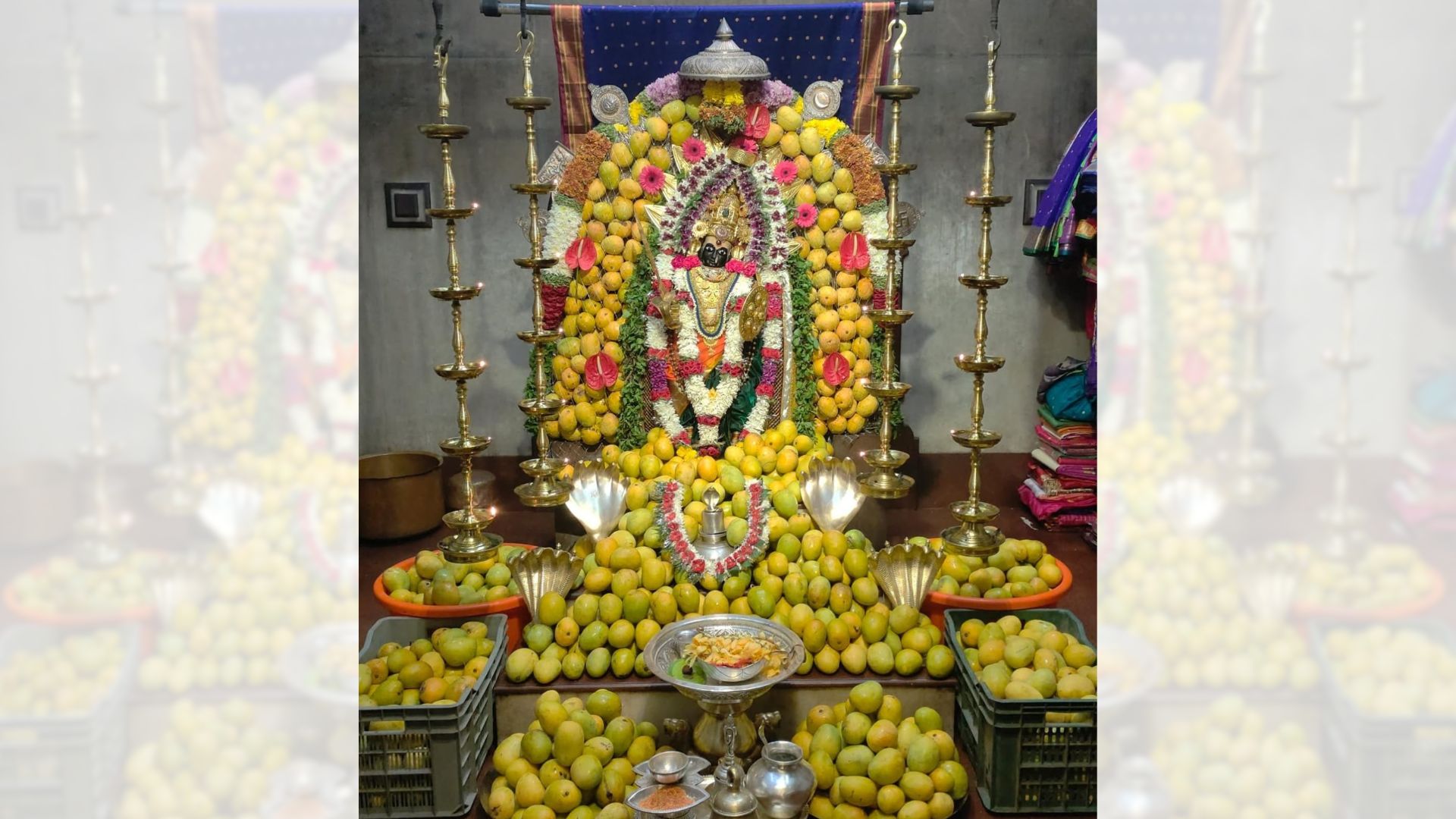 2,000 mangoes offered at Shri Navdurga Temple, Madkai