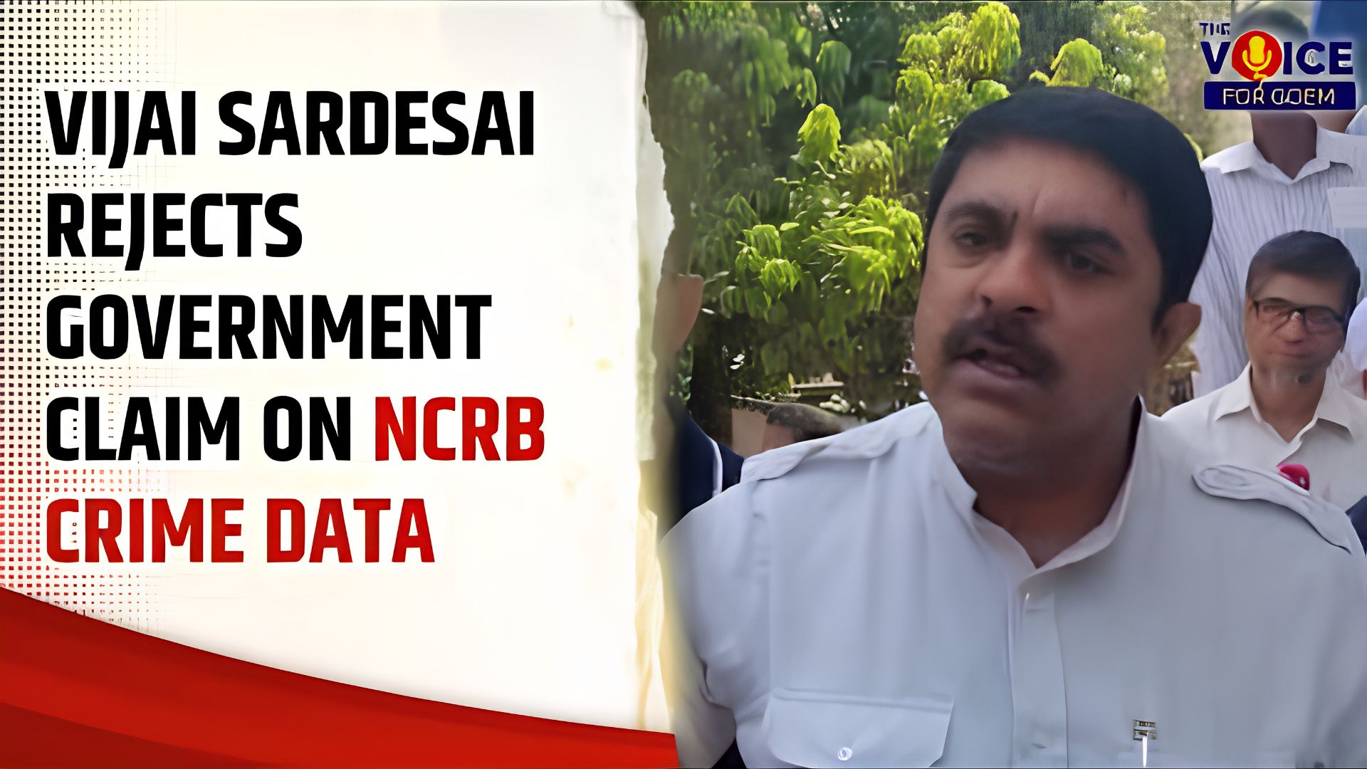 Vijai Sardesai rejects government claim on NCRB crime data