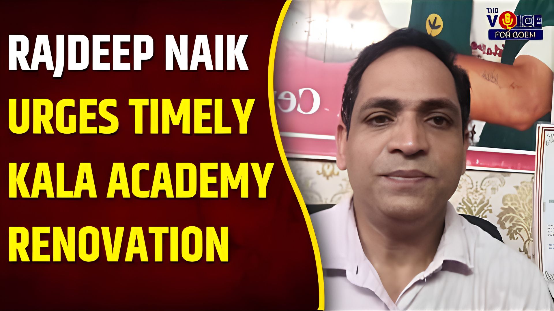 Rajdeep Naik urges timely Kala Academy renovation