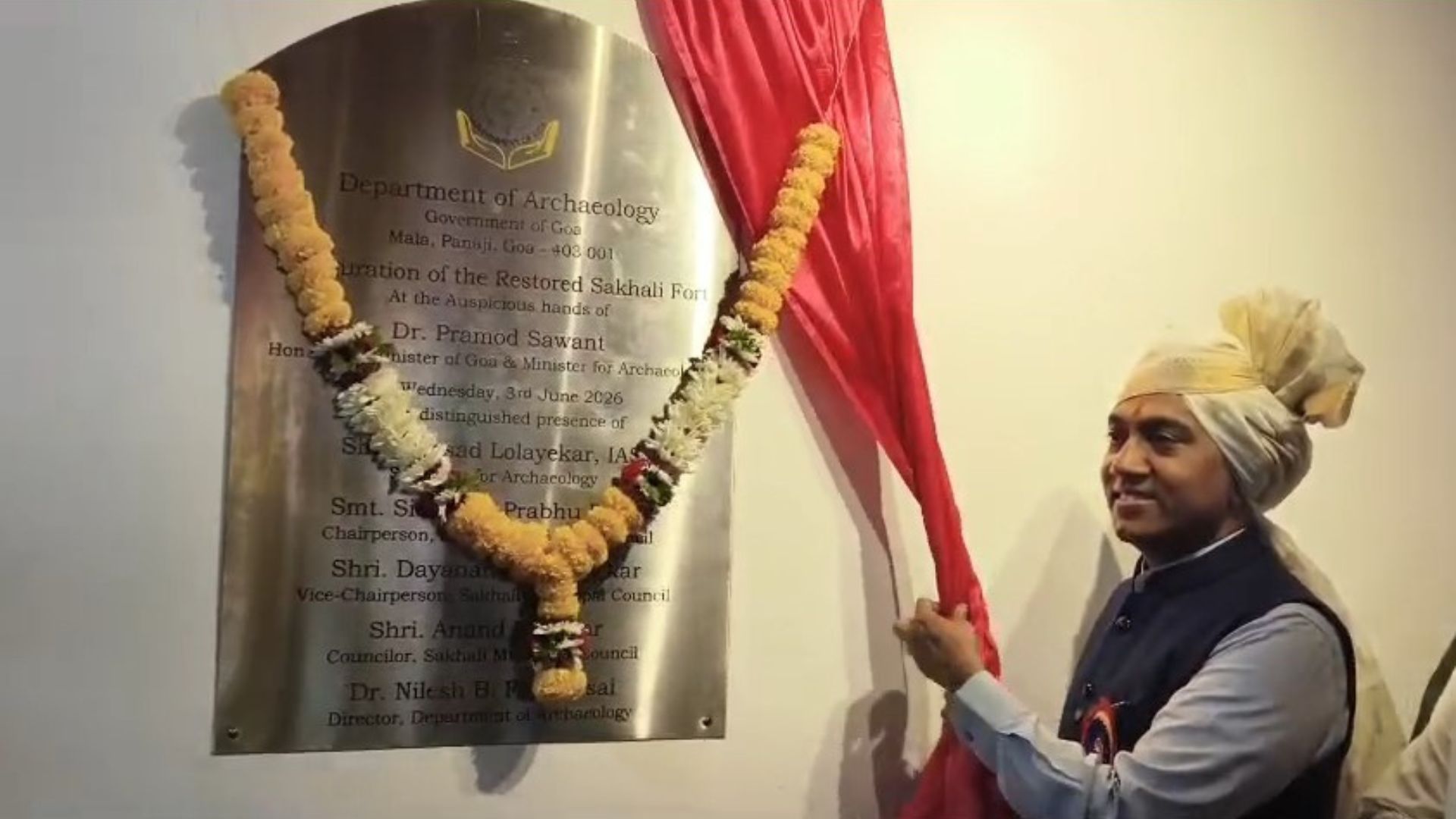CM inaugurates restored Sankhali Fort