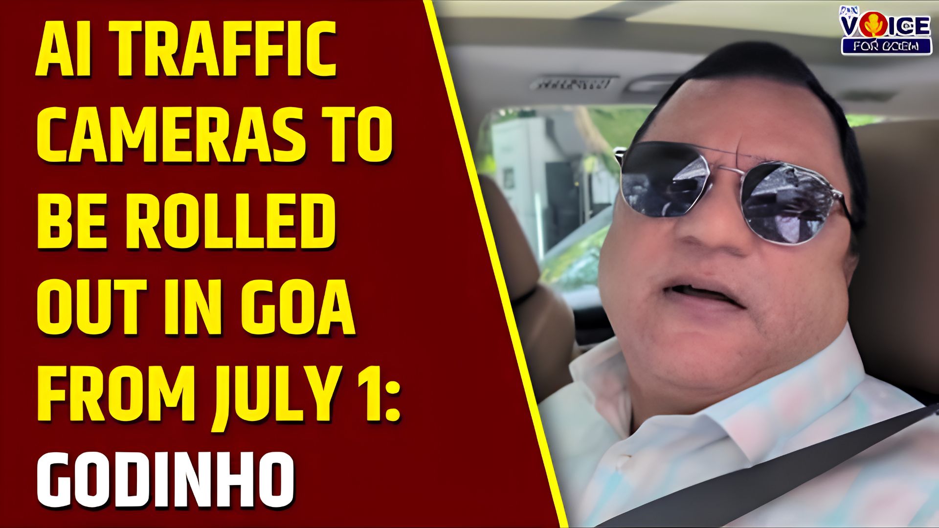 AI traffic cameras to be rolled out in Goa from 1 July: Mauvin Godinho