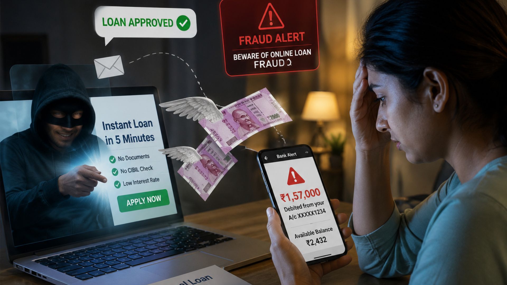 Woman duped of over Rs 1.5 lakh in online loan fraud