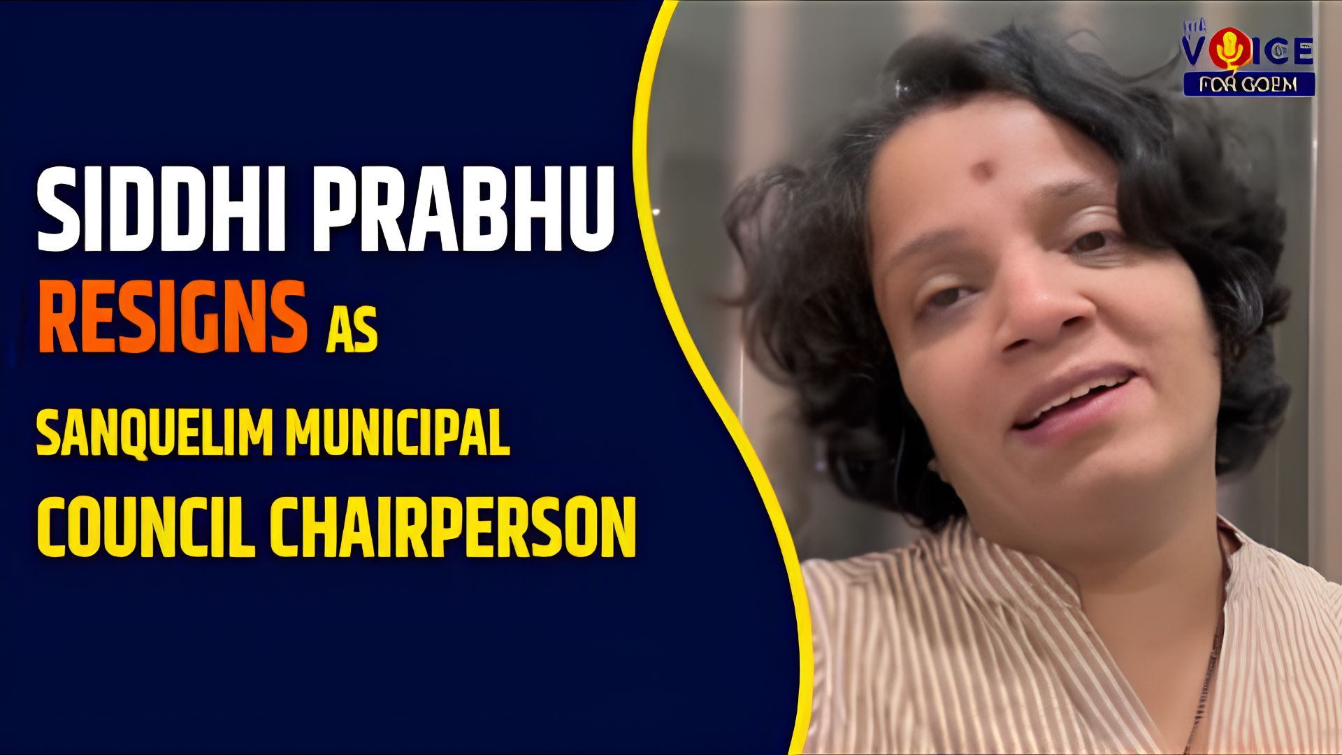 Siddhi Porob resigns as Sankhali Municipal chairperson
