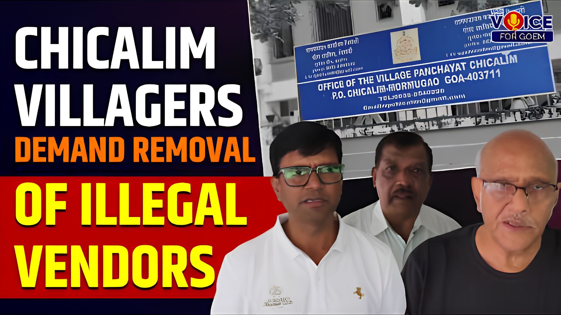 Chicalim villagers demand removal of illegal permanent vendors