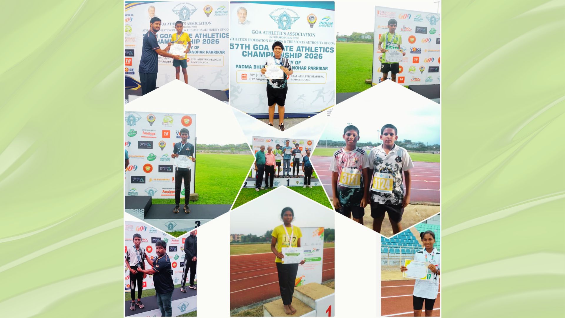 Mahatma Gandhi Centenary School bags 9 medals at Goa State Athletics Championship