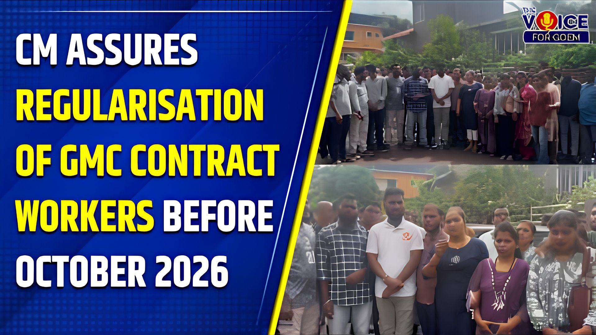 CM assures regularisation of GMC contract workers before October 2026