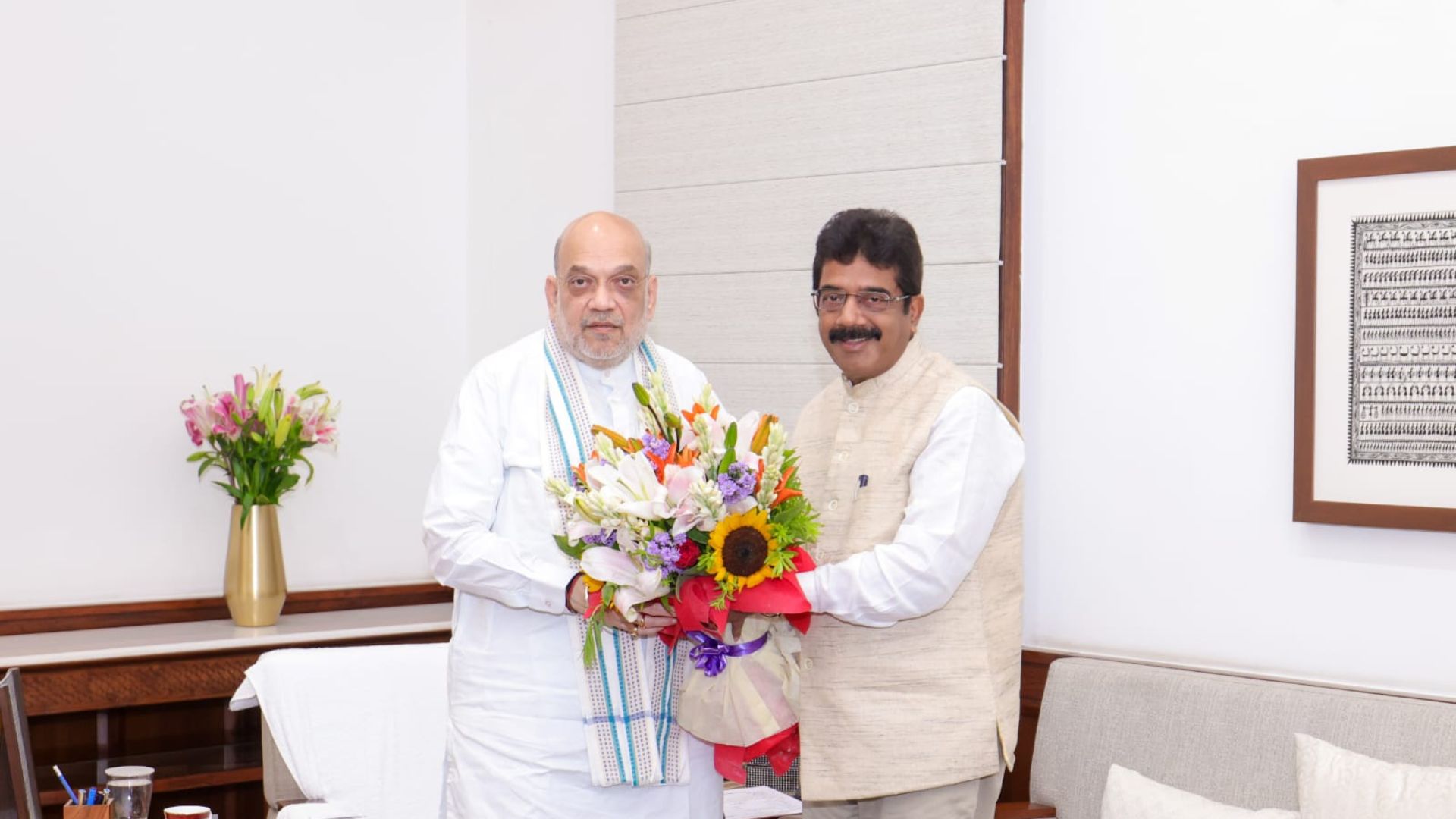 Tanavade meets Amit Shah, thanks him for ST Reservation in Goa
