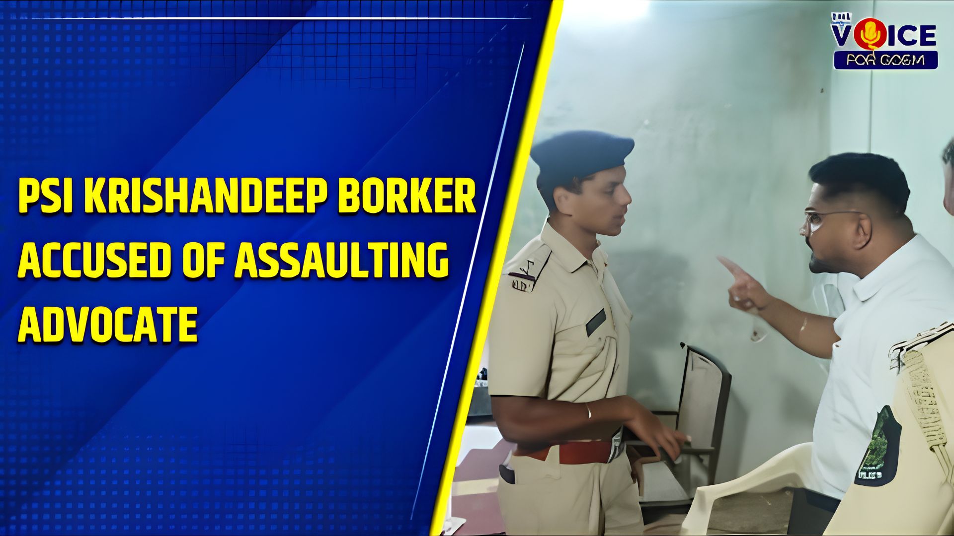 Sanguem PSI Krishandeep Borker accused of assaulting advocate