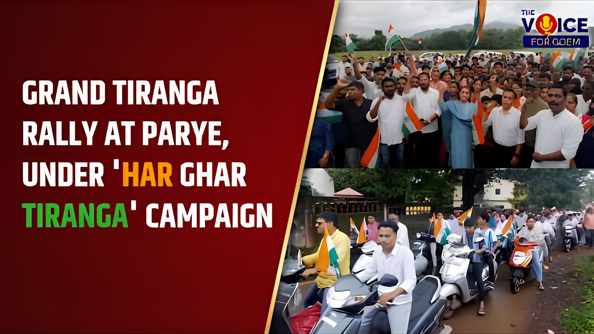 Dr Deviya Rane leads Har Ghar Tiranga rally in Poriem constituency
