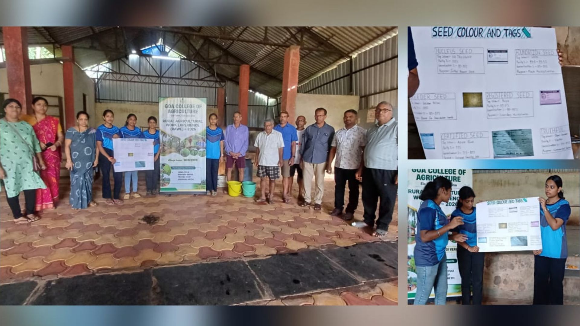 Agriculture students educate farmers on seed quality at Savoi-Verem