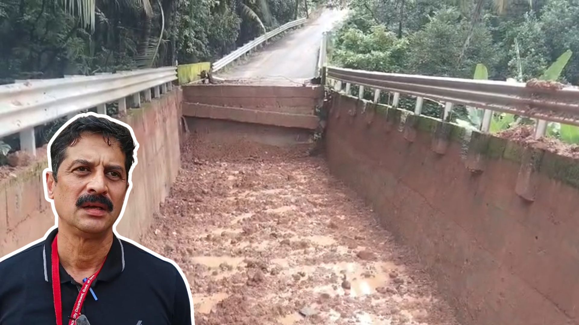 Road collapses in Savoi-Verem; Shetye calls it ‘mission commission’