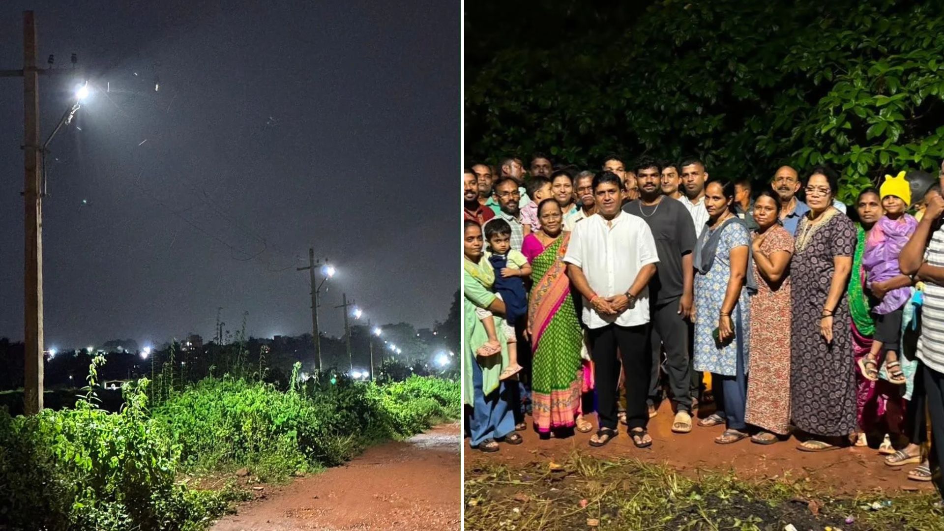 Shantinagar gets streetlights after 40-year wait