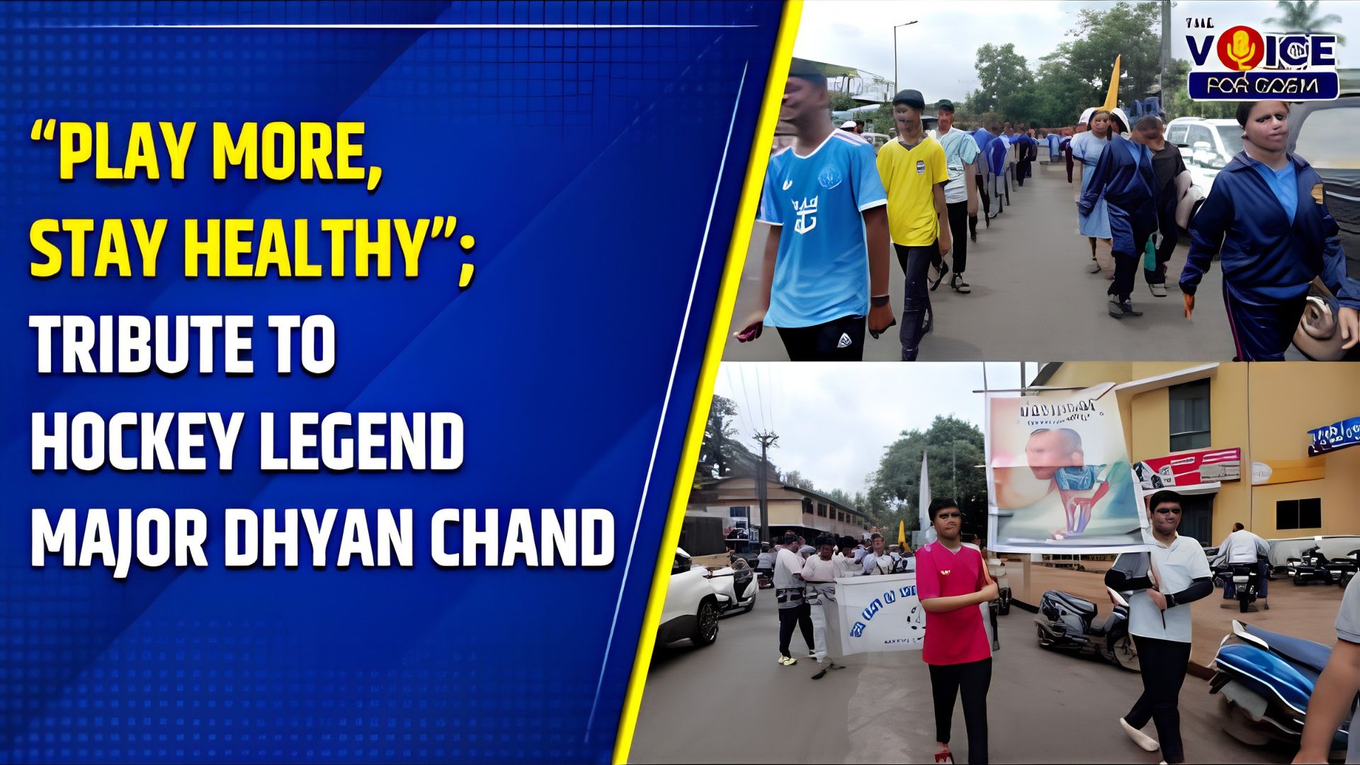 ‘Play More, Stay Healthy’; tribute to hockey legend Major Dhyan Chand