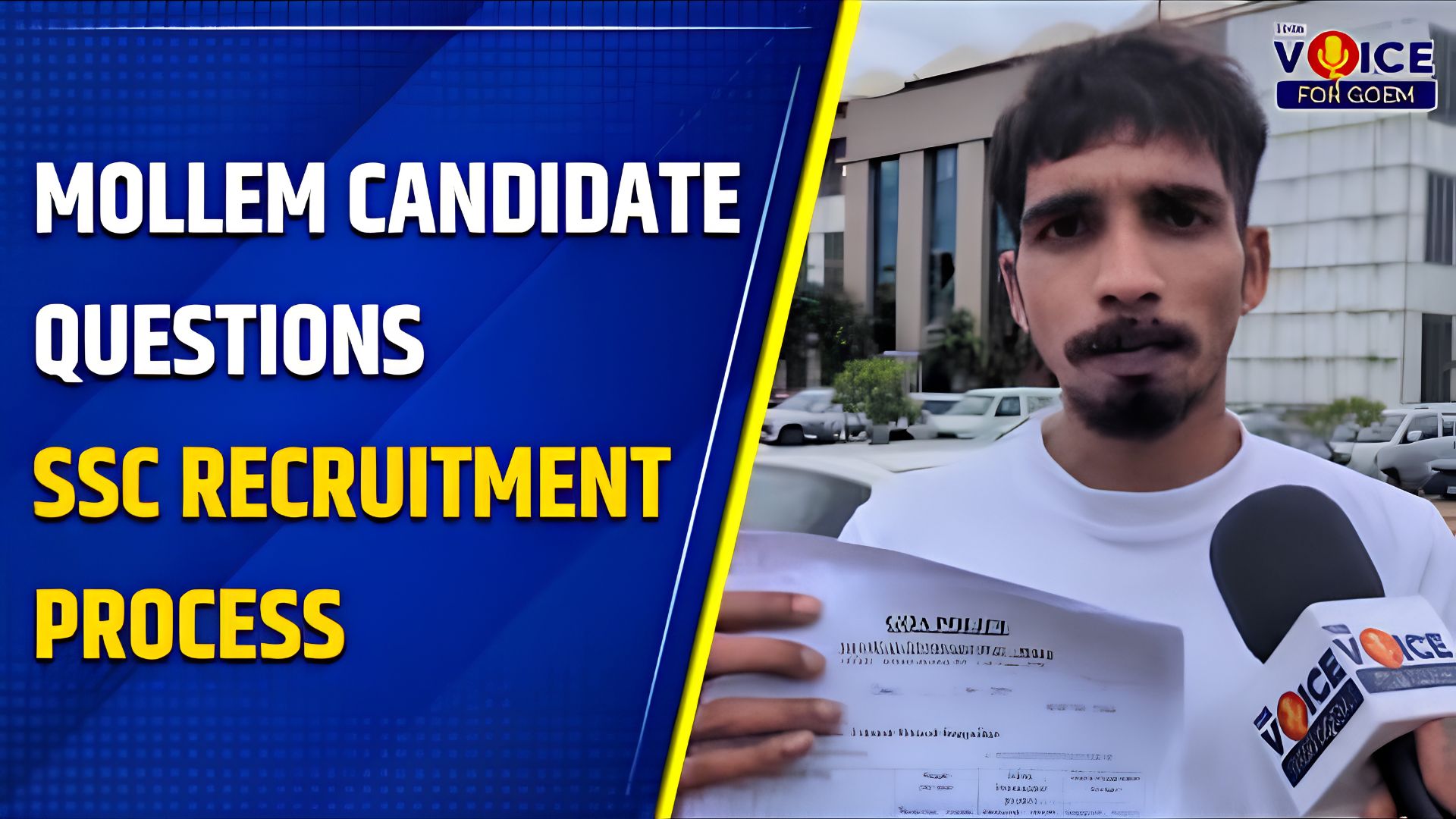 SSC recruitment under question? Mollem candidate seeks answers