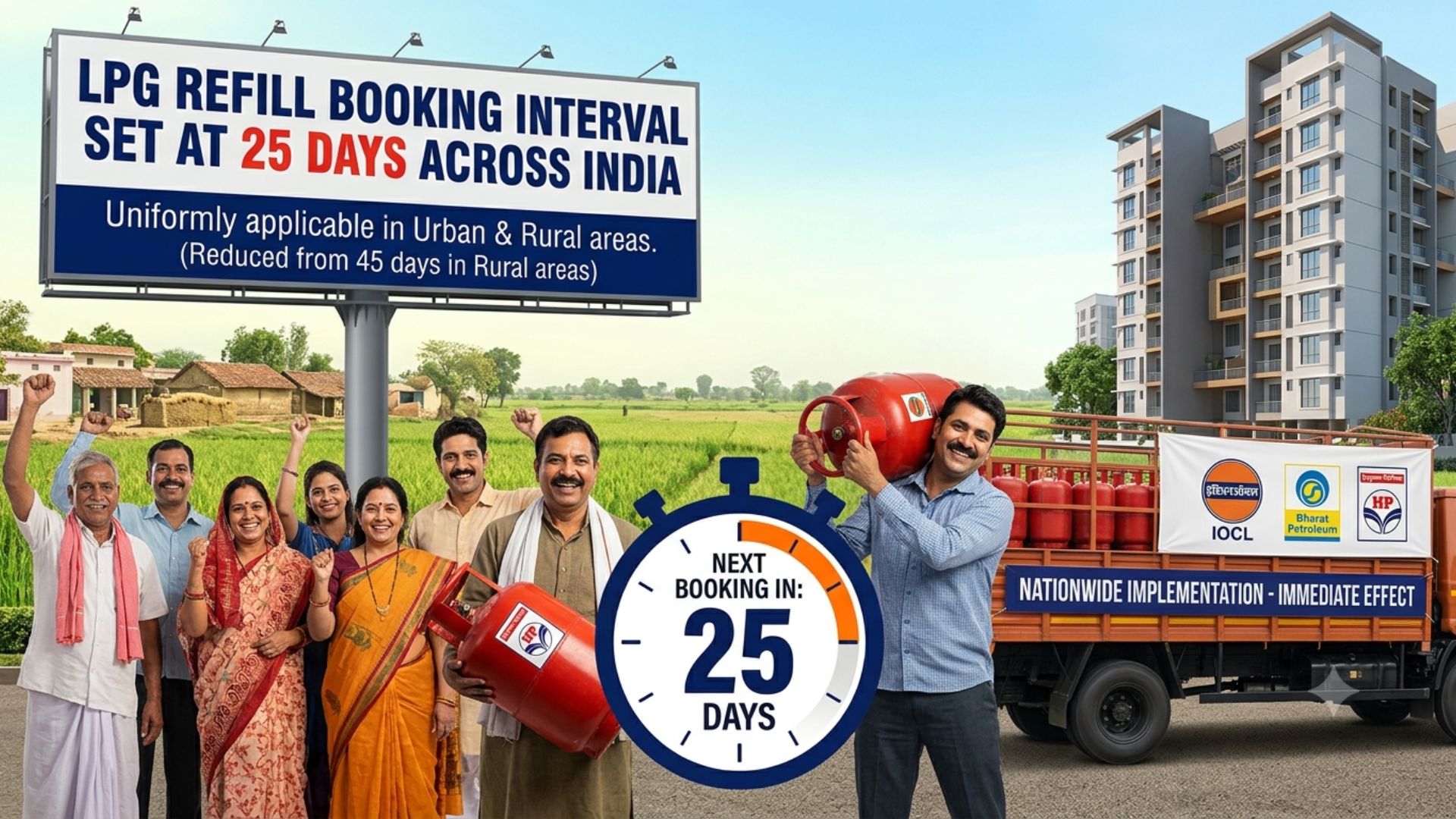LPG refill booking interval set at 25 days across India