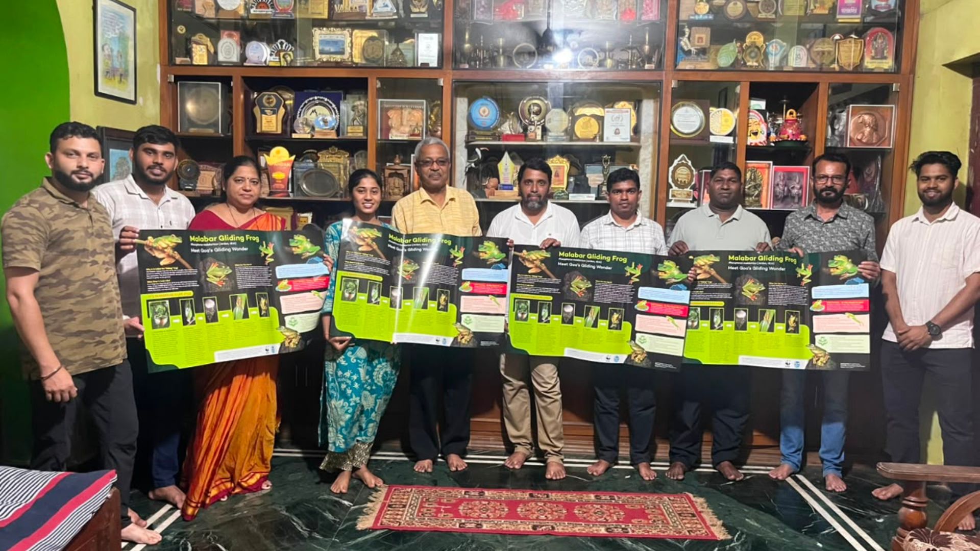 Malabar Gliding Frog conservation poster launched