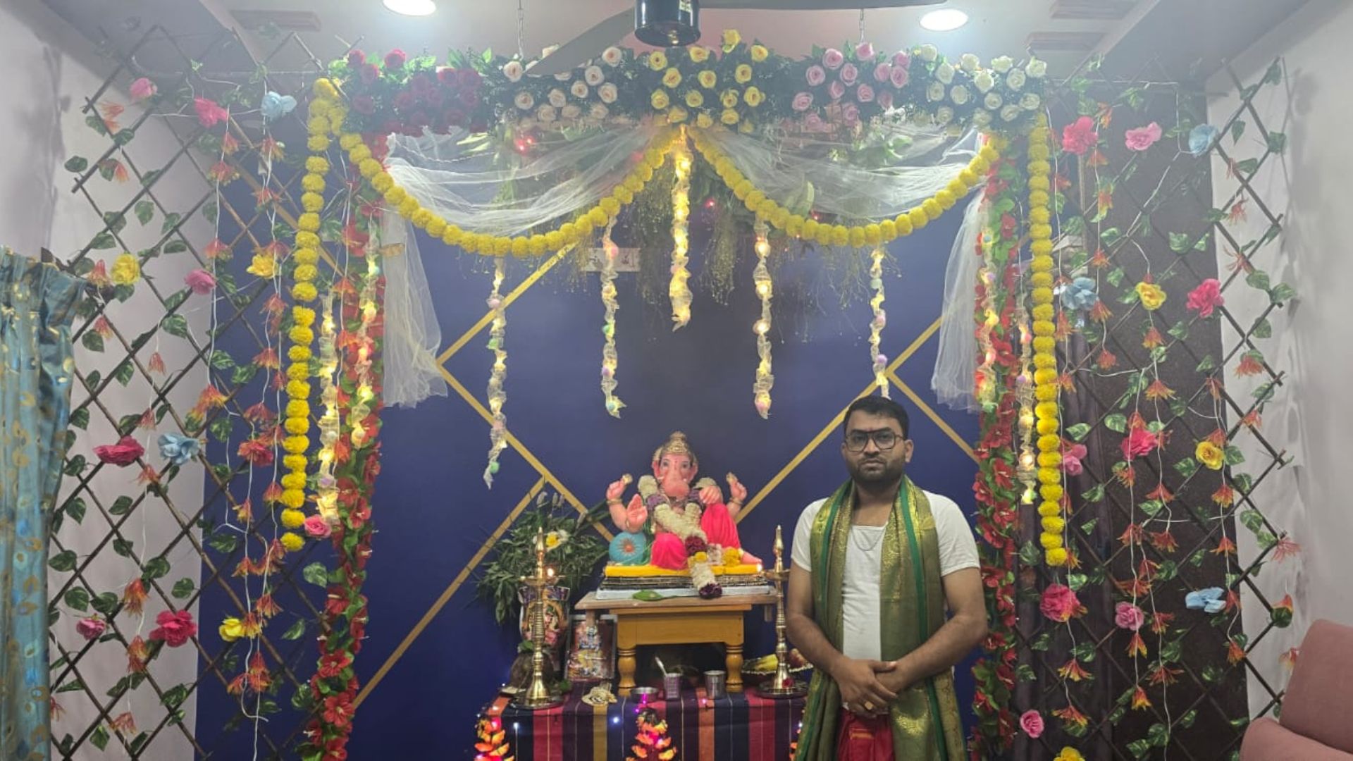 Muslim family in Korgao marks 8 years of Ganesh Chaturthi worship