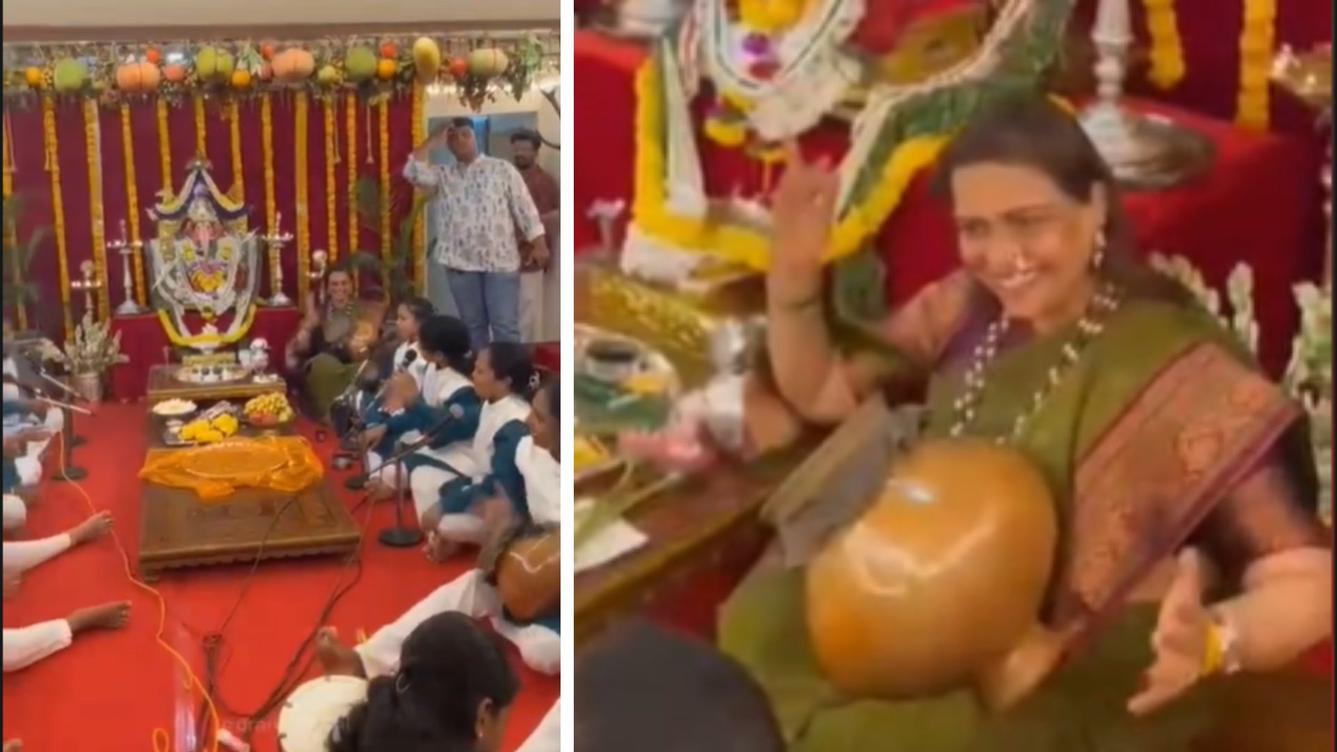 MLA Deviya Rane joins students for ghumat aarti