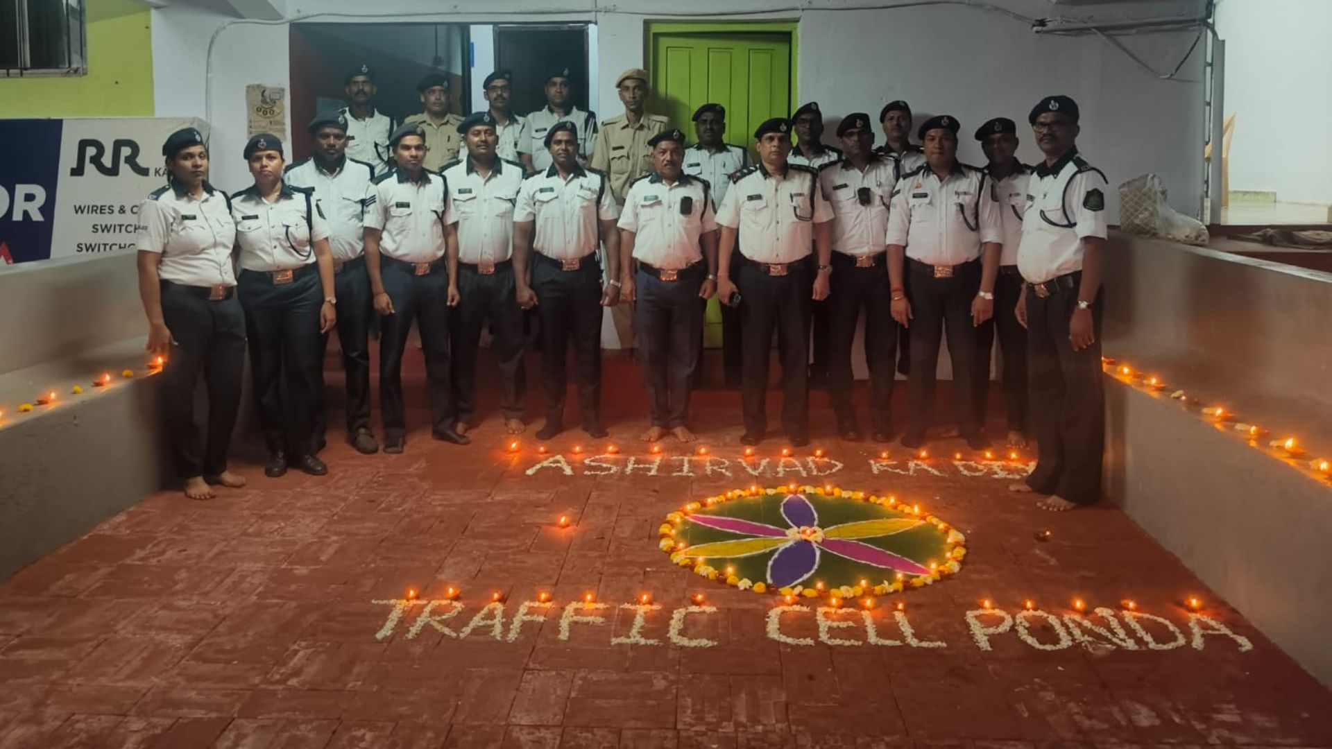 Ponda Traffic Police light ‘Ashirwad Ka Diya’ for PM Modi’s birthday