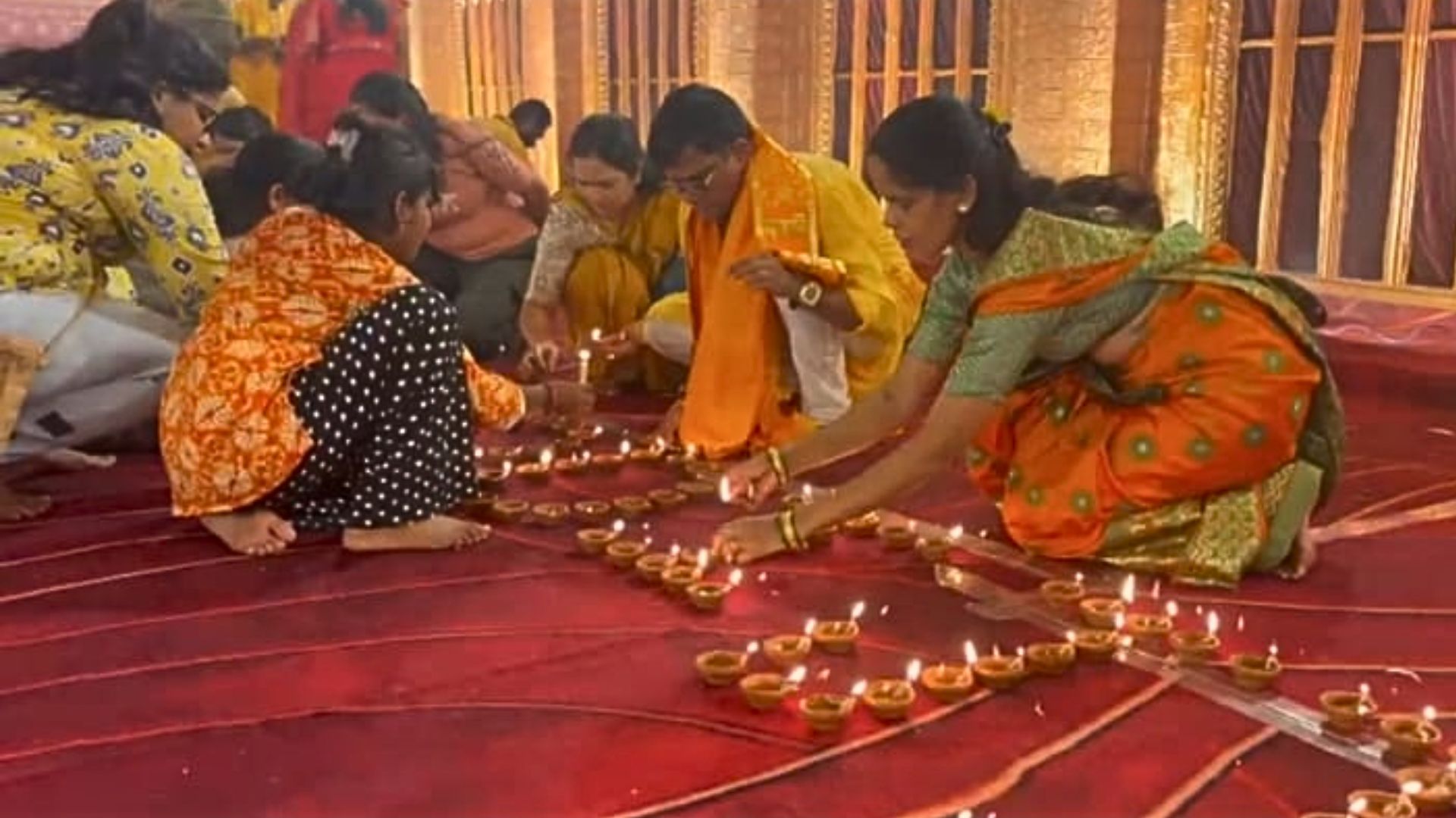Chicalim Sarpanch Kamla Prasad Yadav lights 1,001 diyas for PM Modi’s birthday