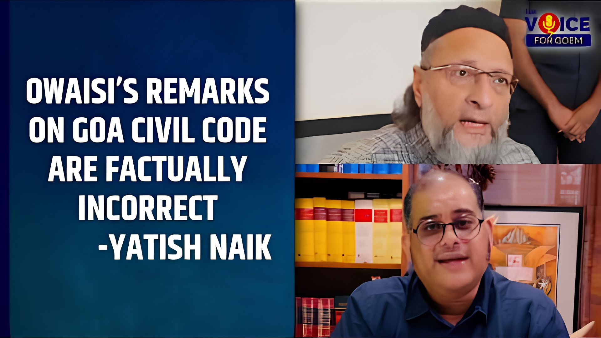 Owaisi’s statements on Civil Code in Goa are factually incorrect: Yatish Naik