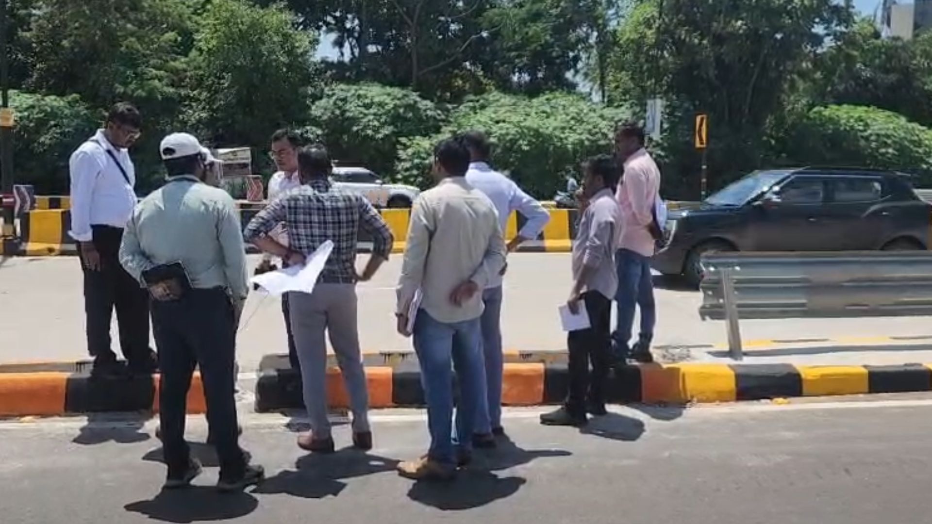 IIM Nagpur team inspects Porvorim flyover following traffic restrictions
