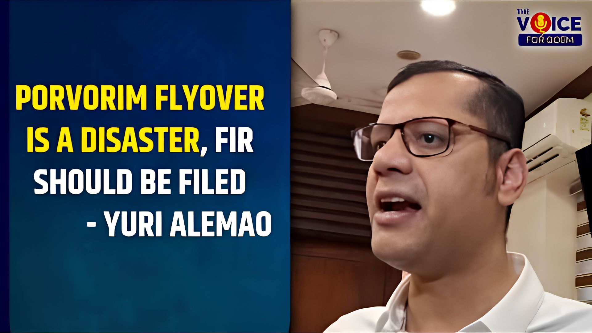 Porvorim flyover is a disaster, FIR should be filed: Yuri Alemao