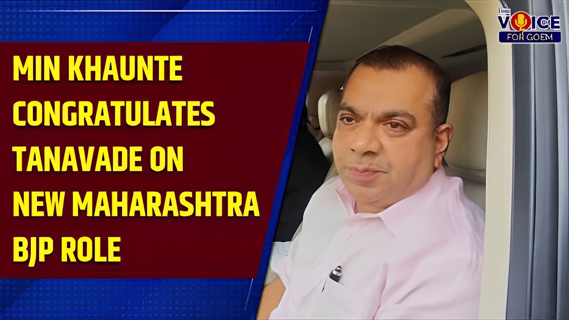 Khaunte hails Tanavade’s performance as Goa BJP president