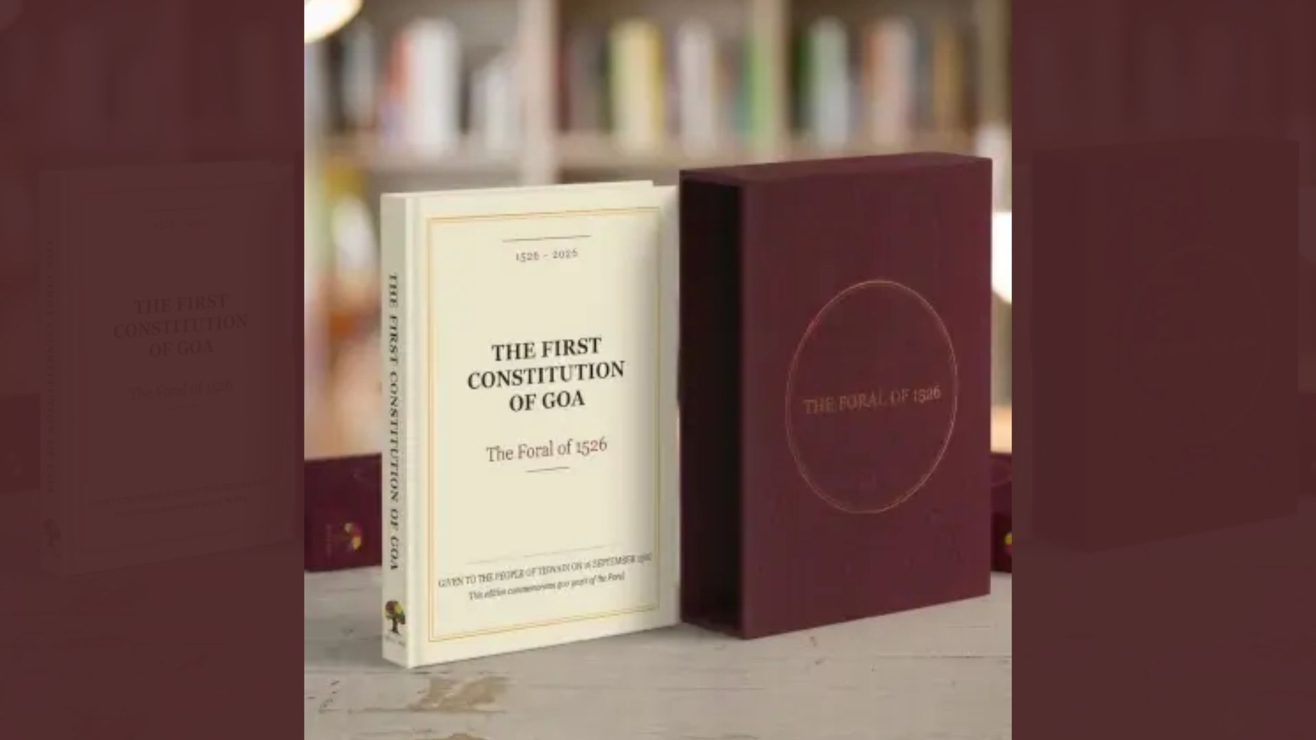Book launch of 'The First Constitution of Goa' on September 29