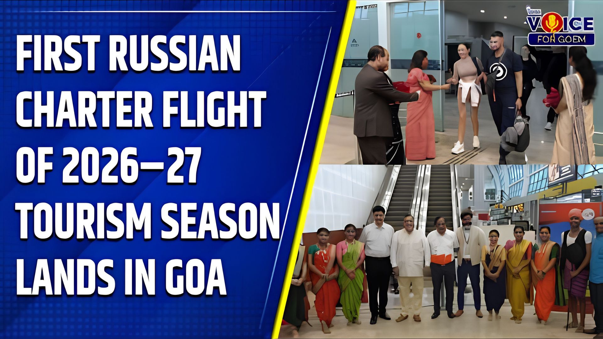 First charter flight from Russia arrives in Goa for 2026–27 tourism season