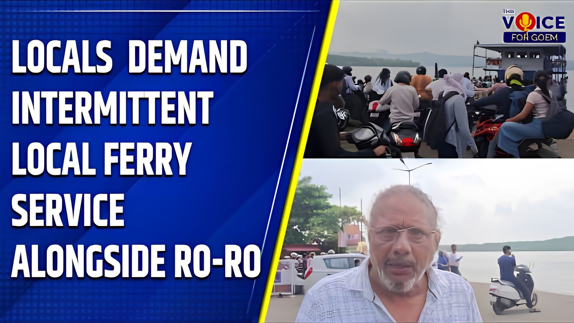 Chorao residents demand intermittent local ferry services alongside Ro-Ro