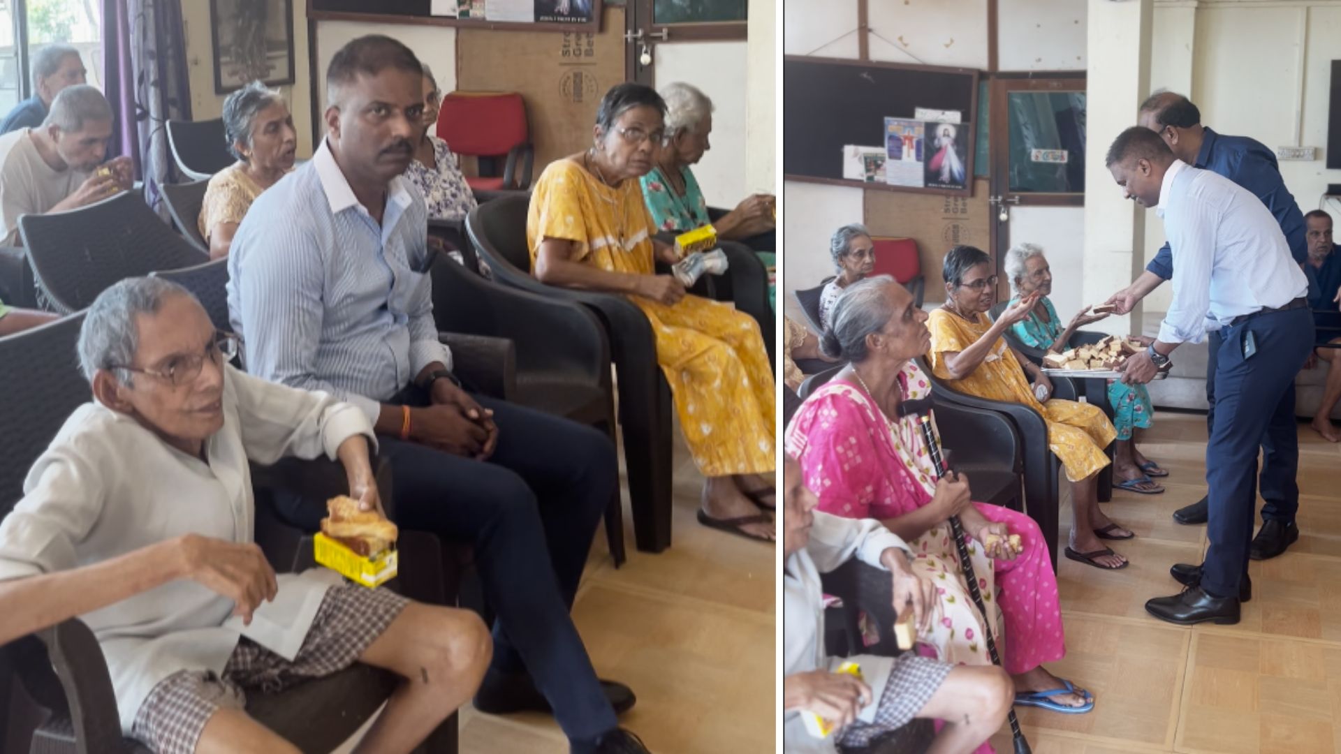 PI Raya Naik celebrates birthday in old age home in Bogmalo