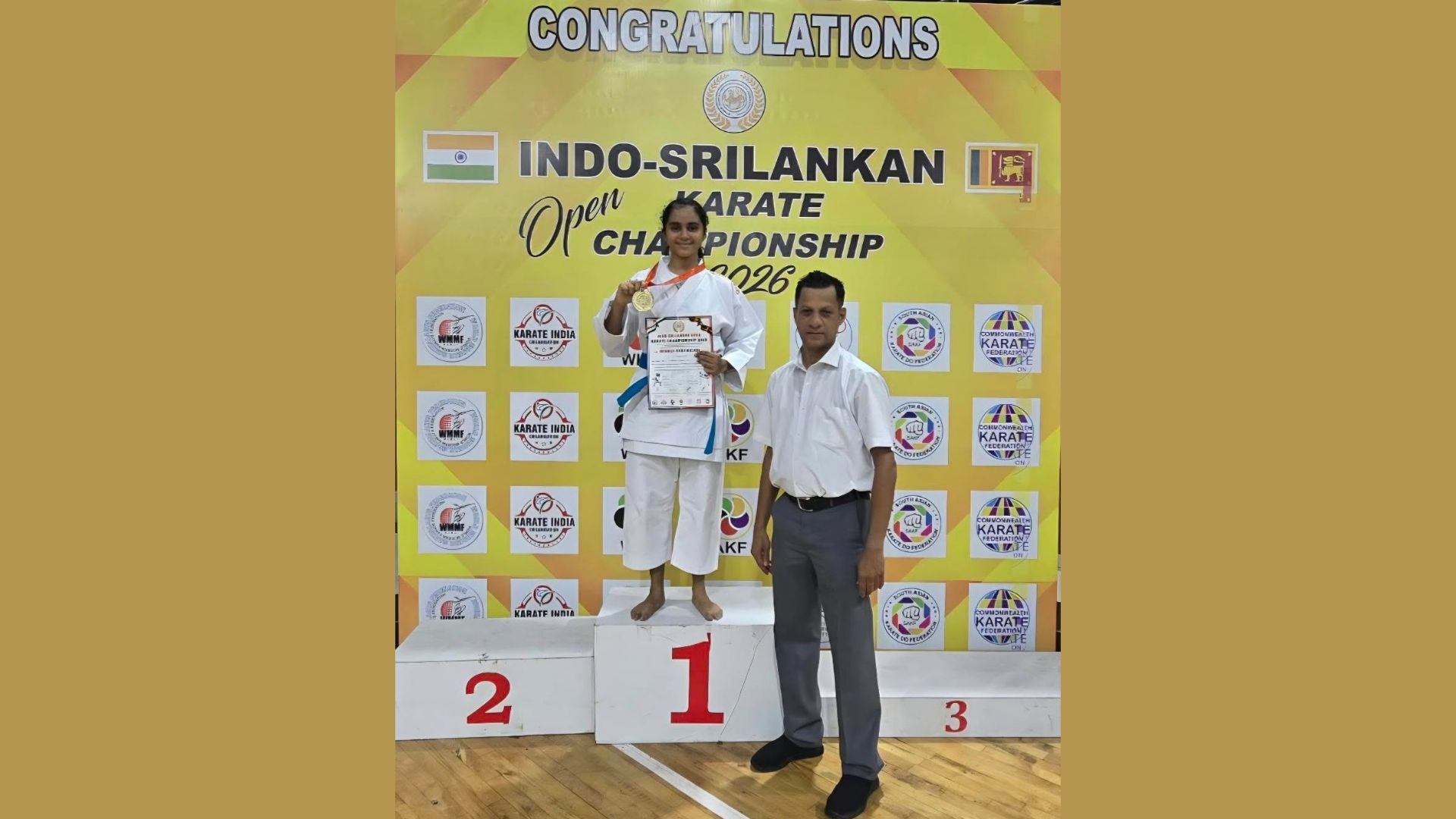 Goa’s Nishka bags gold and silver at karate championship