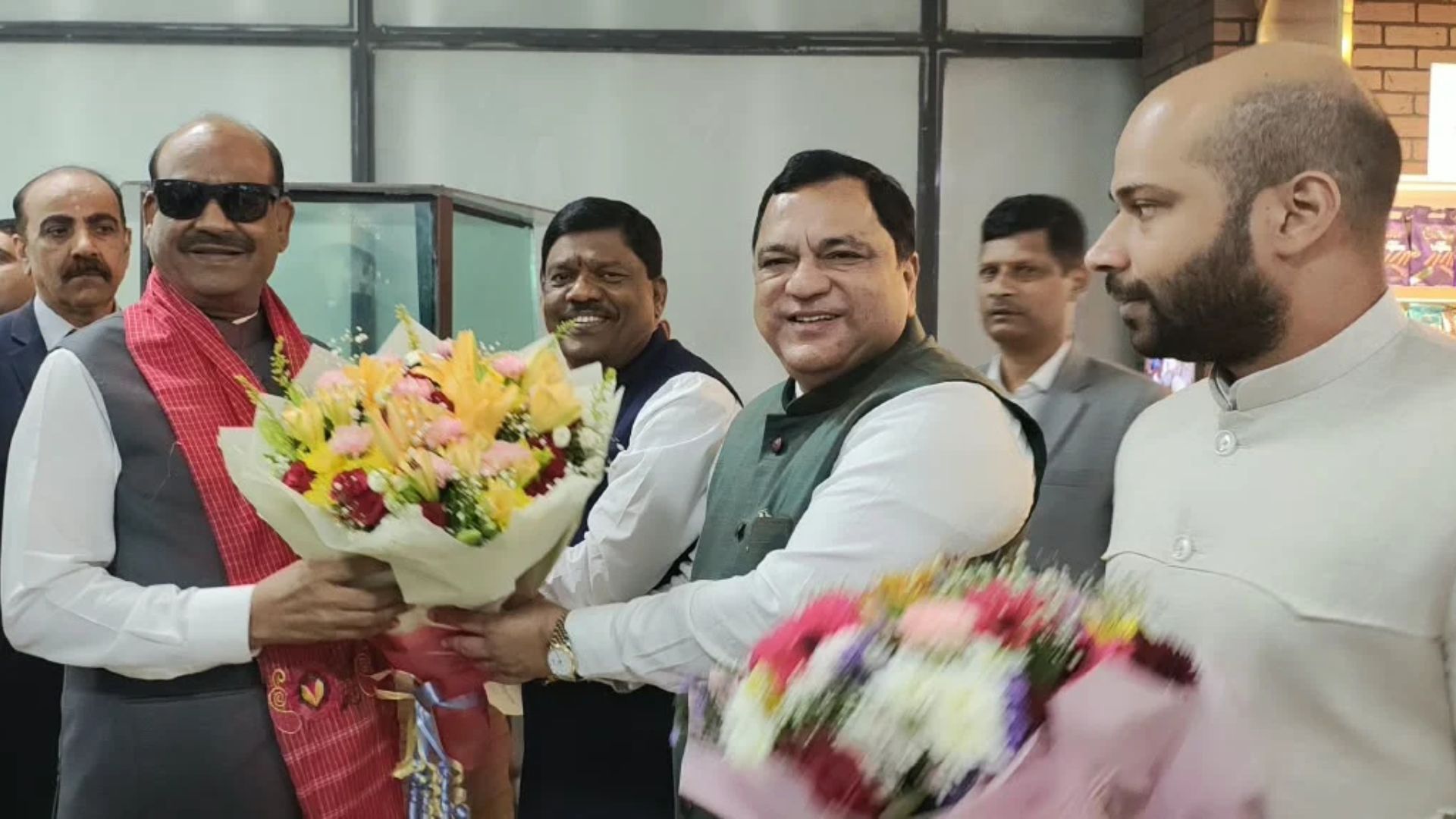 Om Birla arrives in Goa for Assembly silver jubilee celebrations