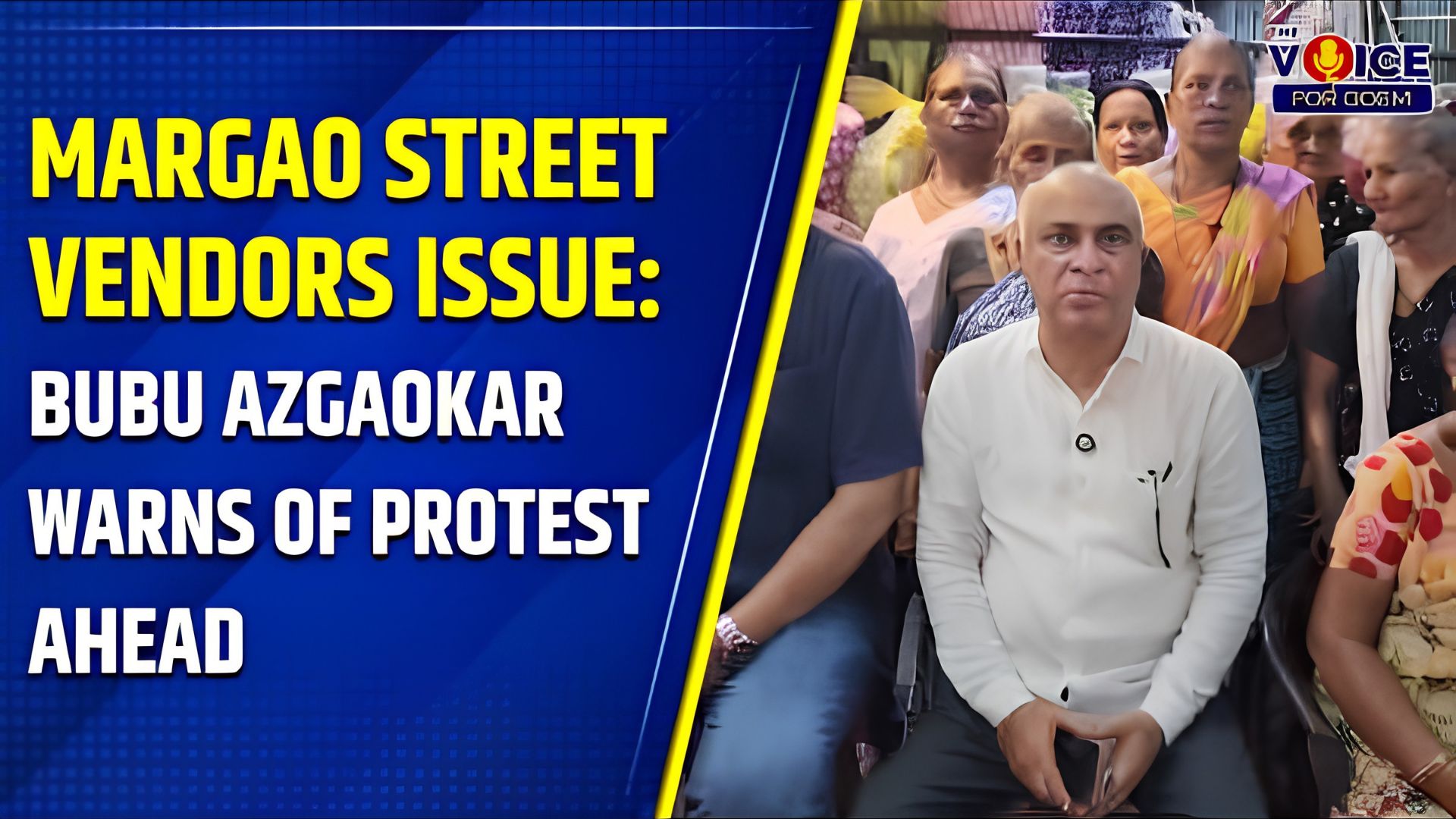 Babu Ajgaonkar threatens protest over street vendors in Margao