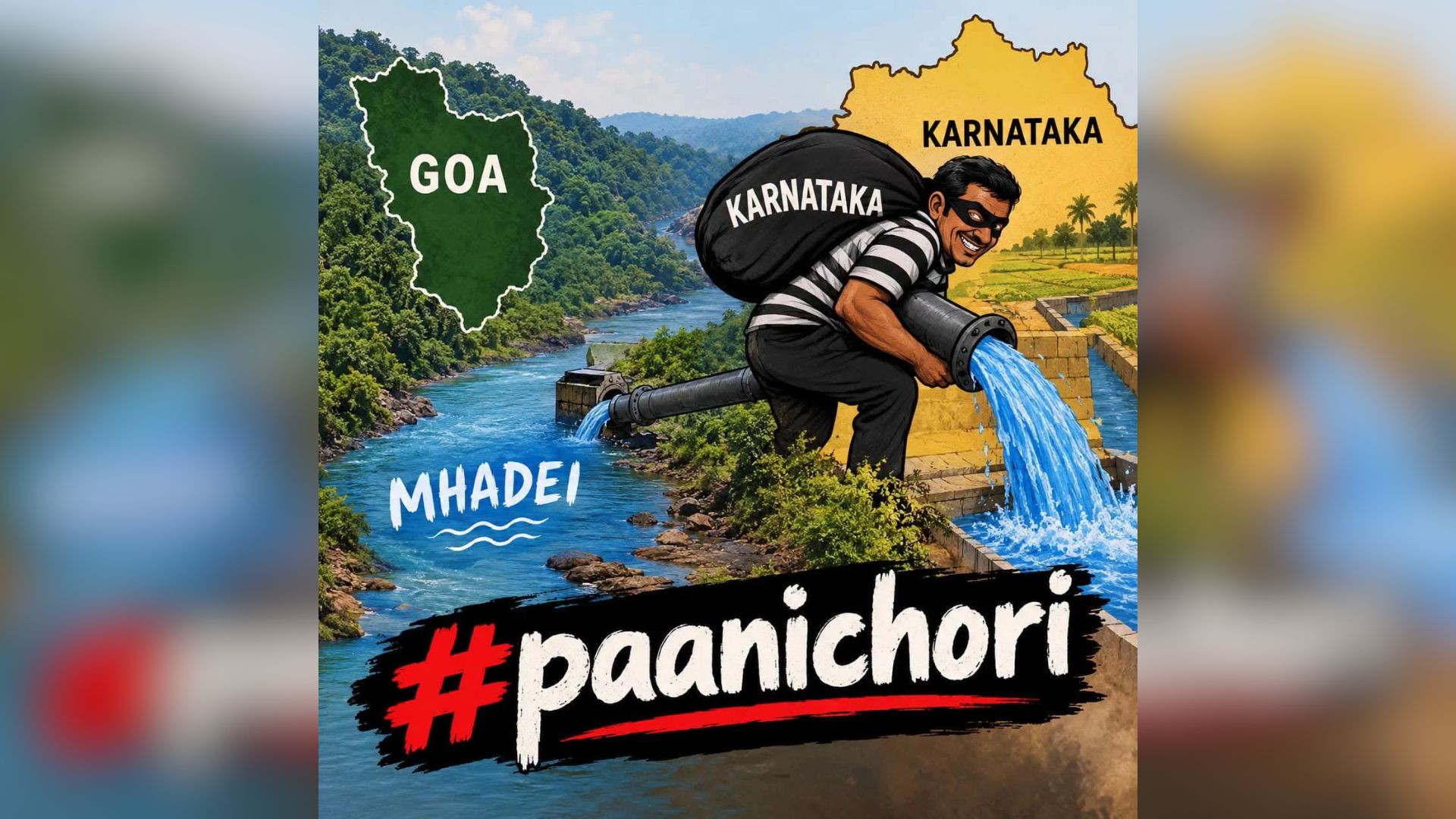 Valmiki Naik accuses Congress of ‘Paani Chori’ over Mhadei